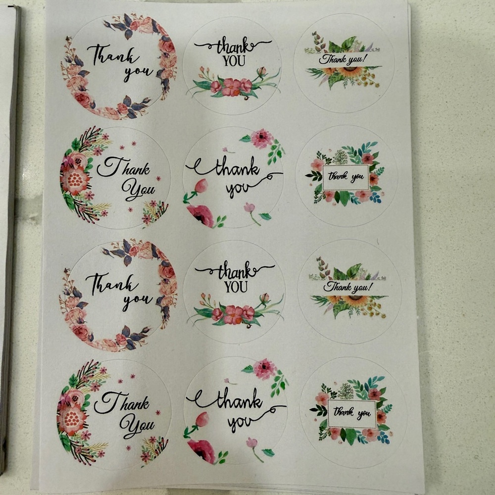 Assorted Thank You Sticker Pack - Picture 5 of 12
